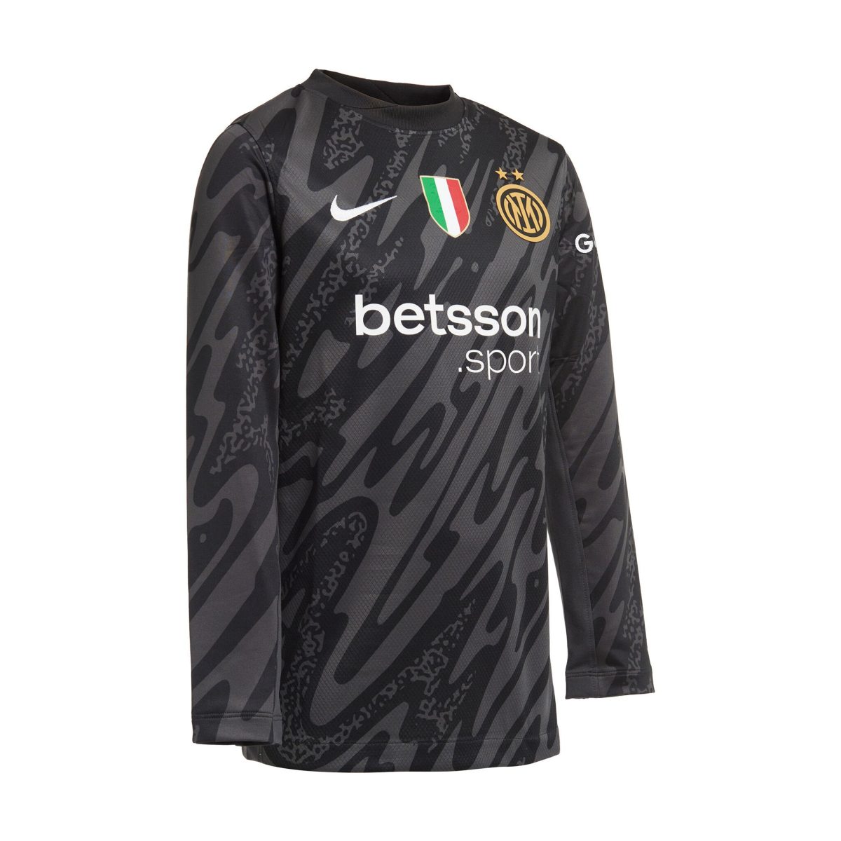 Inter Milan Jerseys im nike kids goalkeeper home kit shirt 202425 with custom printing | Premium Quality & Team Support