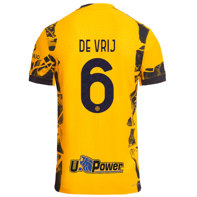 Inter Milan Jerseys im nike mens third kit match shirt 202425 – 6 stefan de vrij | Premium Quality & Team Support
